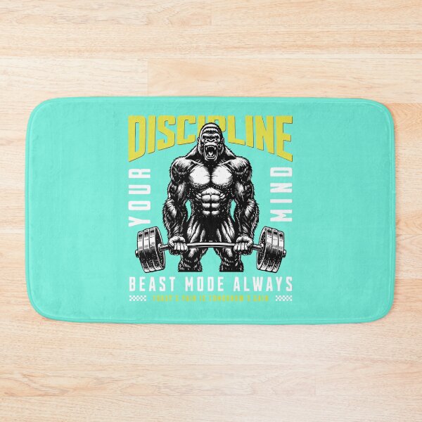 Item preview, Discipline Your Mind - Beast Mode Gorilla Gym Motivation designed and sold by Abaseen.