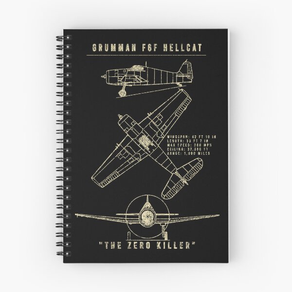 Item preview, Grumman F6F Hellcat – WWII Carrier Fighter Blueprint designed and sold by zarshirts.