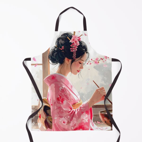 Aperçu de l'œuvre Sakura Tea Ceremony — Illustration Japonaise Zen Printanière créée et vendue par Schoenenwald - Illustrations Uniques et Originales.