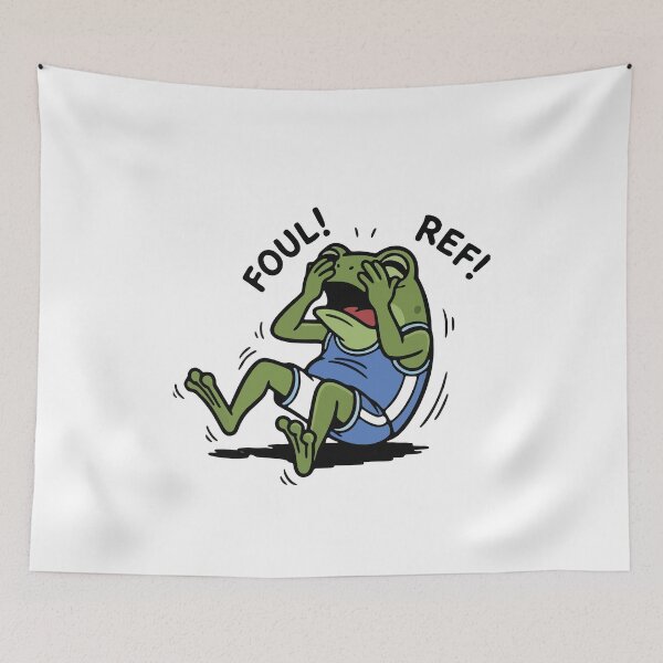 Item preview, Funny Basketball Frog Flopping Cartoon designed and sold by Floomart.