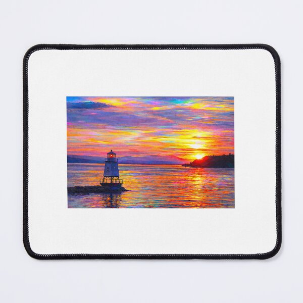 Item preview, Burlington Vermont Lake Champlain Lighthouse designed and sold by Vermont Gifts and Art.