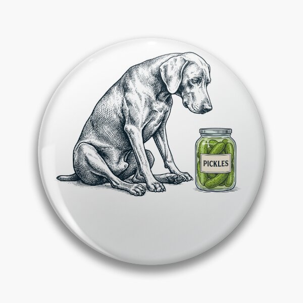 Item preview, Vinatge Weimaraner Pickles Meme Dog Lover designed and sold by DoodleTortle.