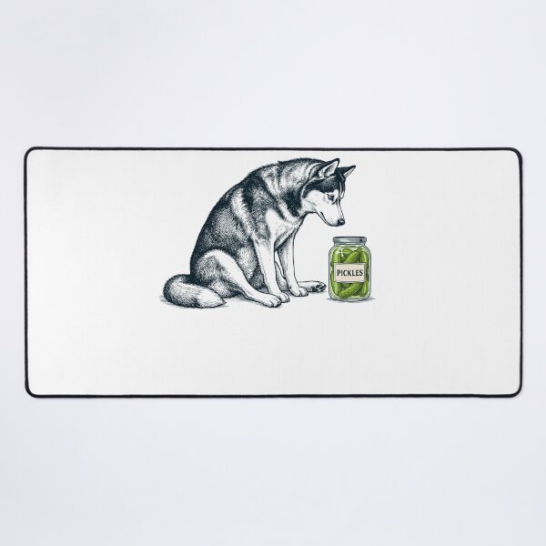 Item preview, Vinatge Siberian Husky Pickles Meme Dog Lover designed and sold by DoodleTortle.