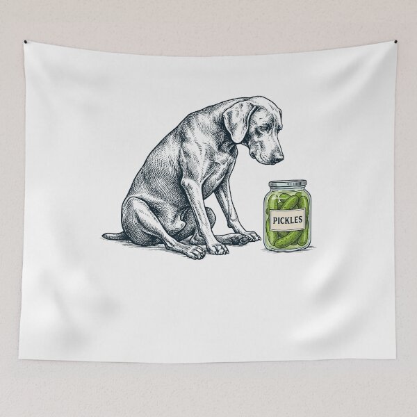 Item preview, Vinatge Weimaraner Pickles Meme Dog Lover designed and sold by DoodleTortle.