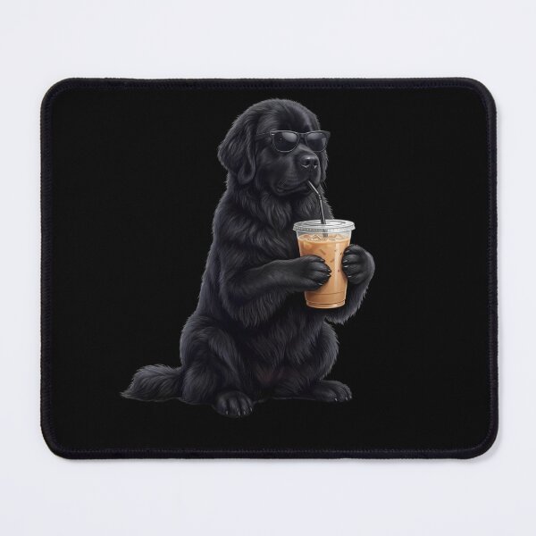 Item preview, Funny Black Newfoundland Drinking Iced Coffee Meme Dog Lover designed and sold by TerryConnells.
