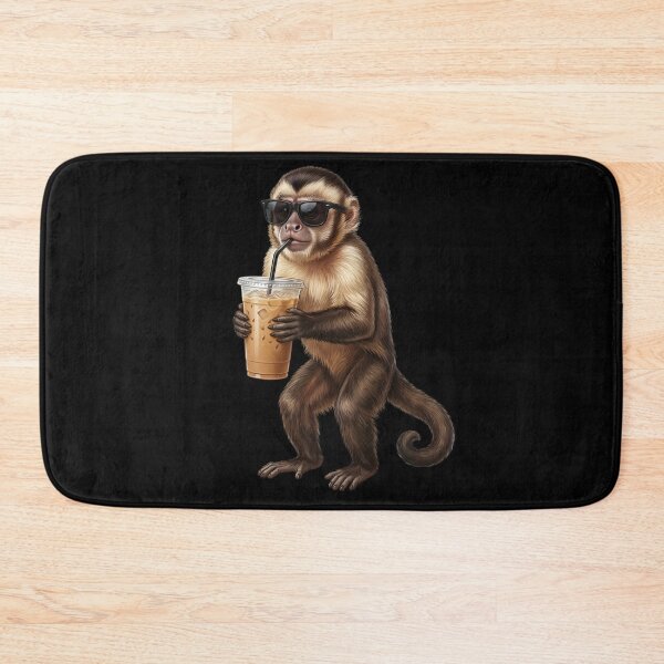 Item preview, Funny Monkey Drinking Iced Coffee Meme Monkey Lover designed and sold by TerryConnells.