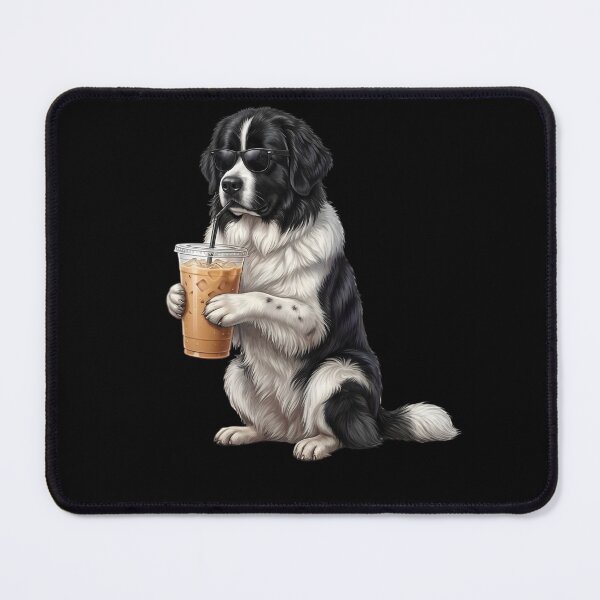 Item preview, Funny Newfoundland Drinking Iced Coffee Meme Dog Lover designed and sold by TerryConnells.