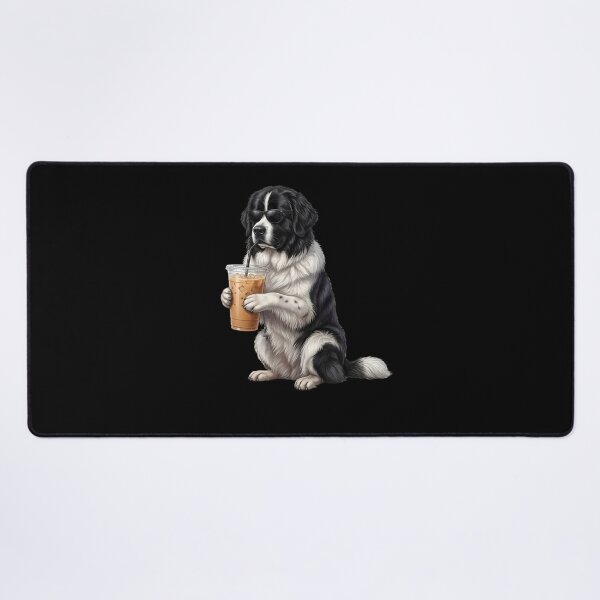 Item preview, Funny Newfoundland Drinking Iced Coffee Meme Dog Lover designed and sold by TerryConnells.
