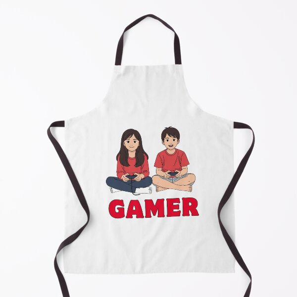 Item preview, Gamer Family Fun – Boy & Girl Cartoon Gaming  designed and sold by Rasheedaholik.