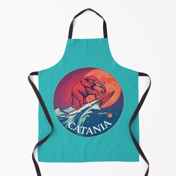 Item preview, Elephant Surfing Under the Moon - Catania Sicily Streetwear Art designed and sold by T-Vergent.