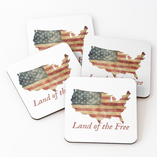 Item preview, Land of the Free - Vintage USA Flag Design NEW designed and sold by Danver Thread and Sticker Company.