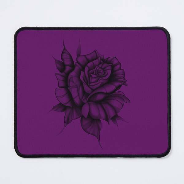 Item preview, Detailed Black And White Rose Flower Line Art Illustration designed and sold by BazgrolyDOT.