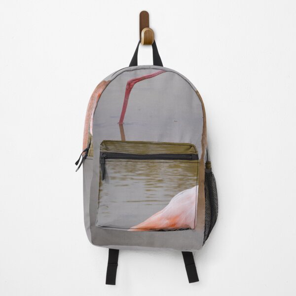 Item preview, Pink Flamingo Reflection – Wild Galapagos Wildlife Photography, Water Mirror designed and sold by WildFrameNature.