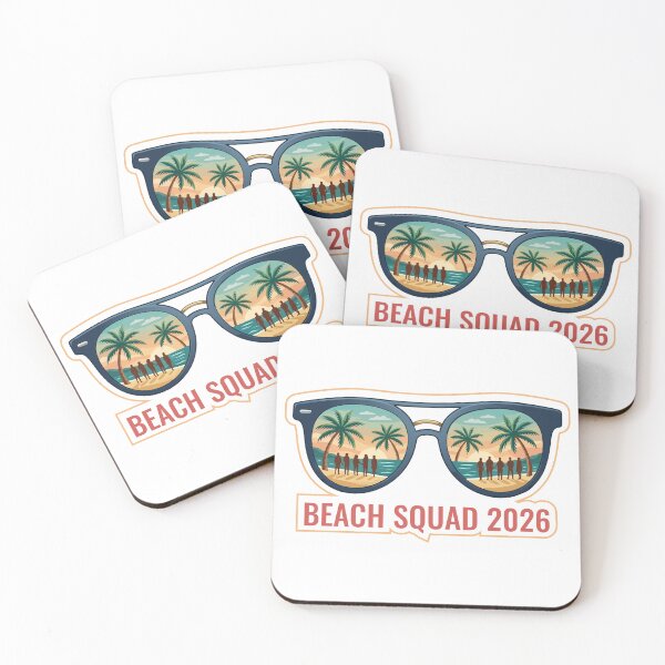 Item preview, Beach Quad 2026 Summer Surfing Group Vacation Art designed and sold by PixelWaveBD.