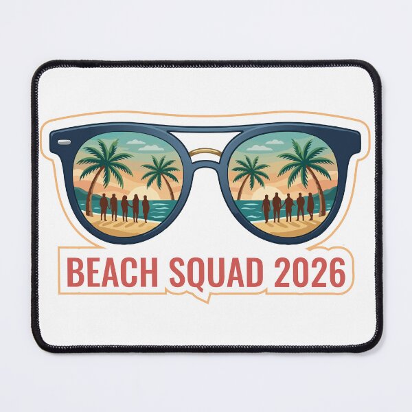 Item preview, Beach Quad 2026 Summer Surfing Group Vacation Art designed and sold by PixelWaveBD.