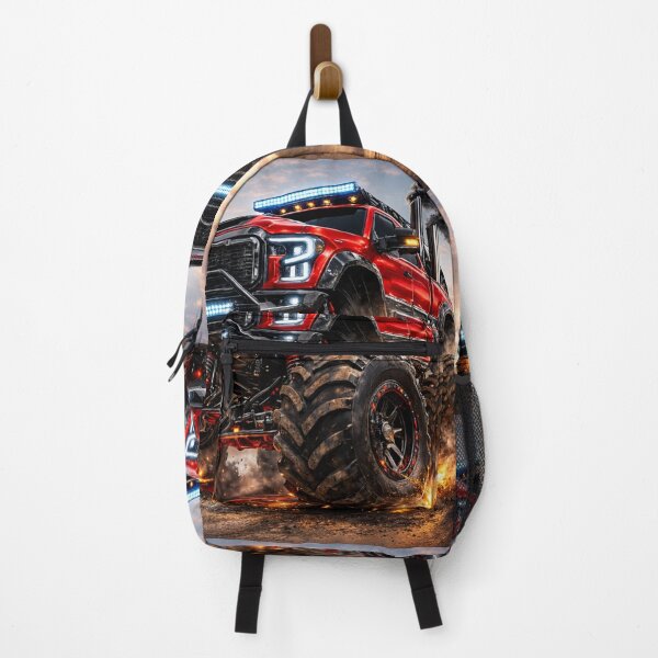 Item preview, Red Monster Truck – Hyper Realistic Off-Road Giant Truck 3/4 View designed and sold by Creative Design Studio.