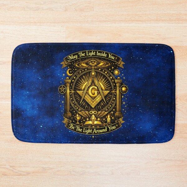 Item preview, May The Light Inside You – Masonic Square & Compass Sacred Emblem designed and sold by MysticOzzy.