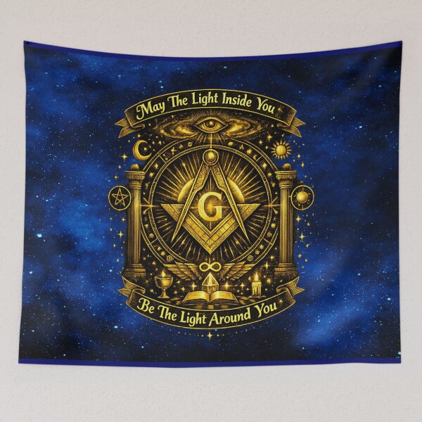 Item preview, May The Light Inside You – Masonic Square & Compass Sacred Emblem designed and sold by MysticOzzy.