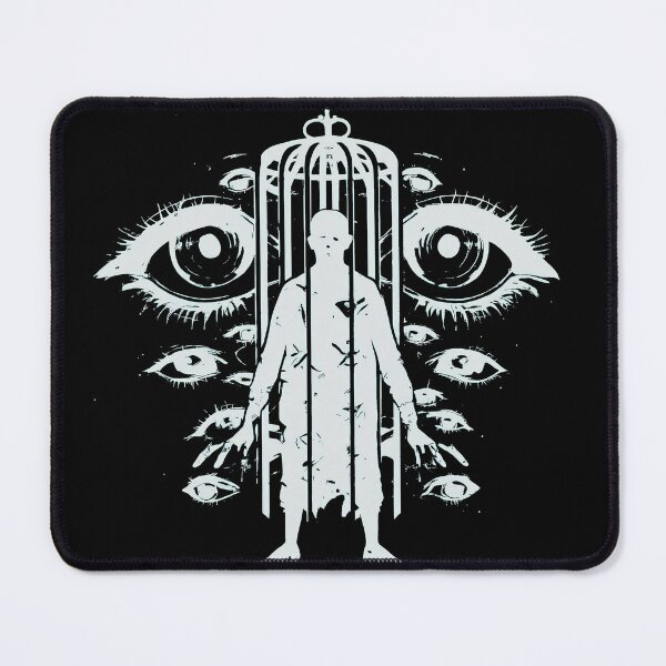 Item preview, Watched in a Cage / Dark Surveillance Horror Art designed and sold by MorbidDreams.
