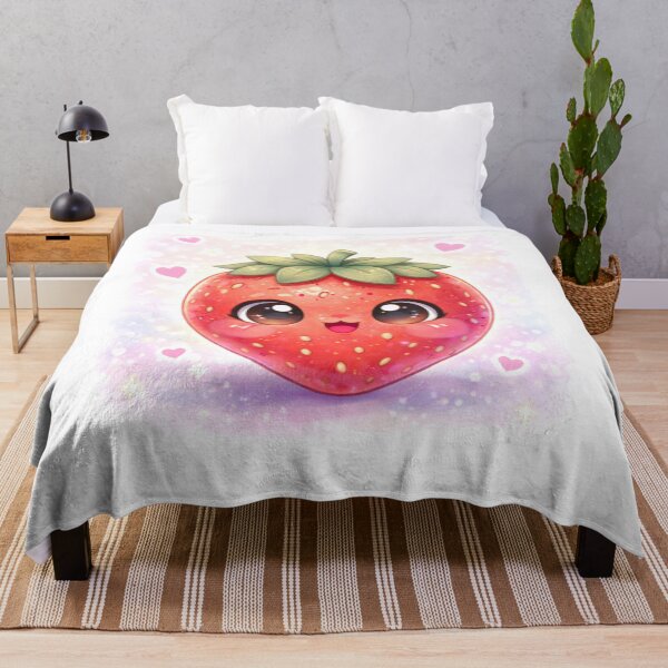 Item preview, Kawaii Strawberry Cute Food Character. designed and sold by Lylysun.