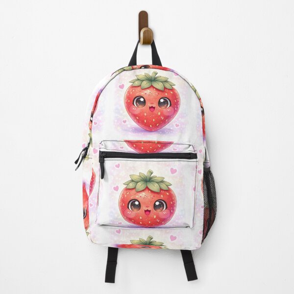 Artikelvorschau, Kawaii Erdbeere – Niedliche Lebensmittelfigur. entworfen und verkauft von Lylysun.