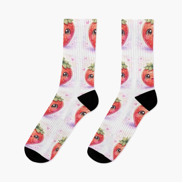 Item preview, Kawaii Strawberry Cute Food Character. designed and sold by Lylysun.
