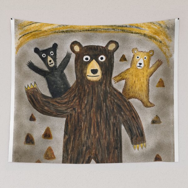 Item preview, Three Bears Watercolor designed and sold by Gene Lvov.