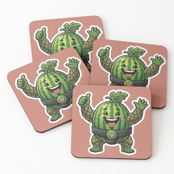 Item preview, Funny Sumo Watermelon Wrestler Sticker - Cute Kawaii Fruit Art designed and sold by zakman02.
