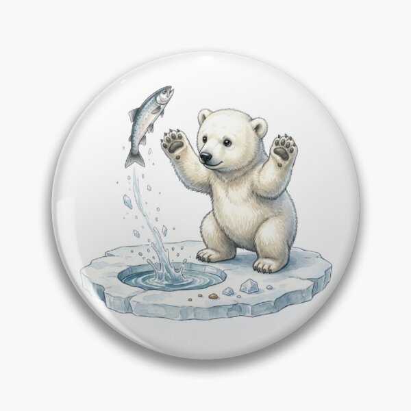 Item preview, An adorable fluffy baby polar bear designed and sold by CHRIST5000.
