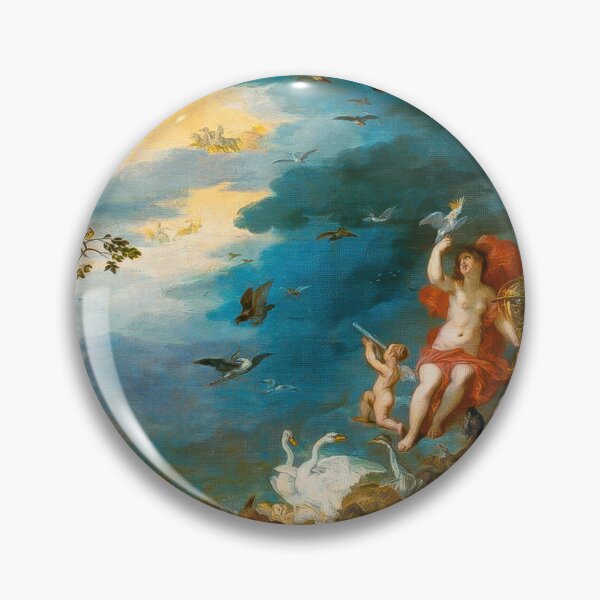 Item preview, Jan Brueghel Air Allegory Flemish Renaissance Bird Art designed and sold by TheSoulOfArt.
