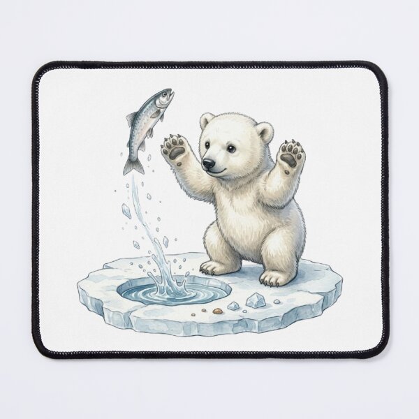 Item preview, An adorable fluffy baby polar bear designed and sold by CHRIST5000.