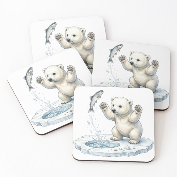 Item preview, An adorable fluffy baby polar bear designed and sold by CHRIST5000.
