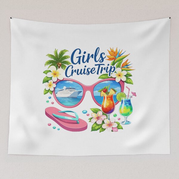 Item preview, Girls Cruise Trip Tropical Vacation Party designed and sold by HandicraftArt.
