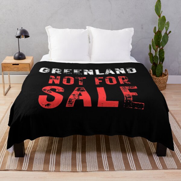 Item preview, Anti Trump Greenland Not For Sale Political Statement on Black designed and sold by Artycom.