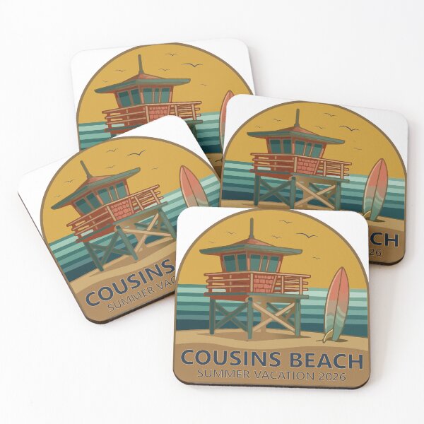 Item preview, Cousins Beach Summer Vacation 2026 Lifeguard Tower Surf Art designed and sold by PixelWaveBD.