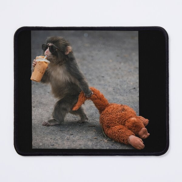 Item preview, Baby Monkey Punch Drinking Iced Coffee designed and sold by DangeRilanman.