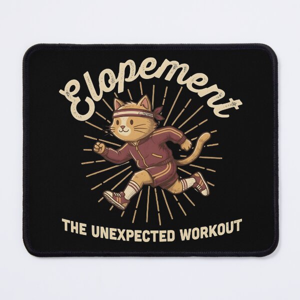 Item preview, Elopement The Unexpected Workout Funny Autism Cat designed and sold by VGAfanatic.