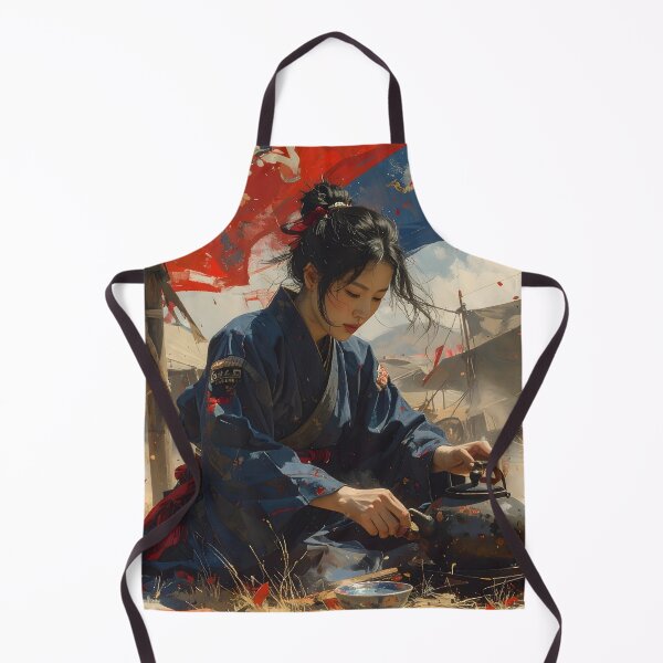 Item preview, Samurai tea ceremony — Zen bushido aesthetic designed and sold by Schoenenwald - Illustrations Uniques et Originales.