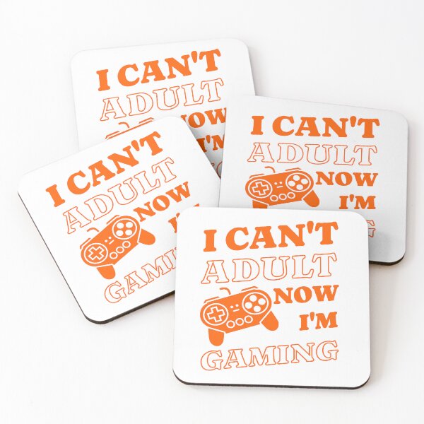 Item preview, I Can't Adult Now I'm Gaming - Funny Retro Video Game Quote designed and sold by Abaseen.