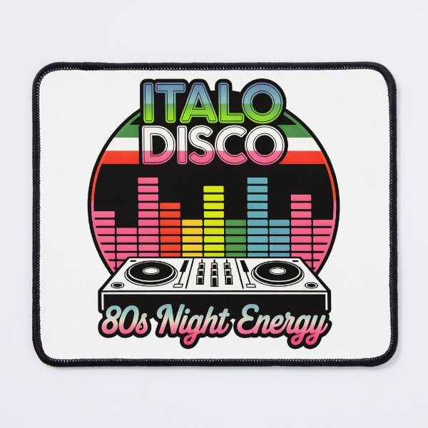 Item preview, Vintage Italo Disco – 80s DJ Nightclub Party Design designed and sold by ArcticFoxStudio.
