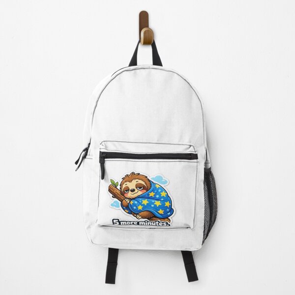Item preview, Lazy Sloth Meme Sticker – “5 More Minutes” designed and sold by IntroInk.