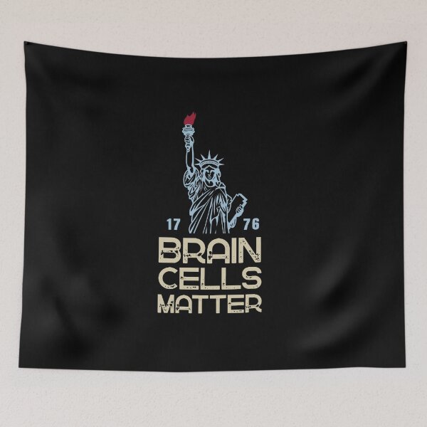 Item preview, Anti Trump Design on Black Brain Cells Matter Statue of Liberty  designed and sold by Artycom.