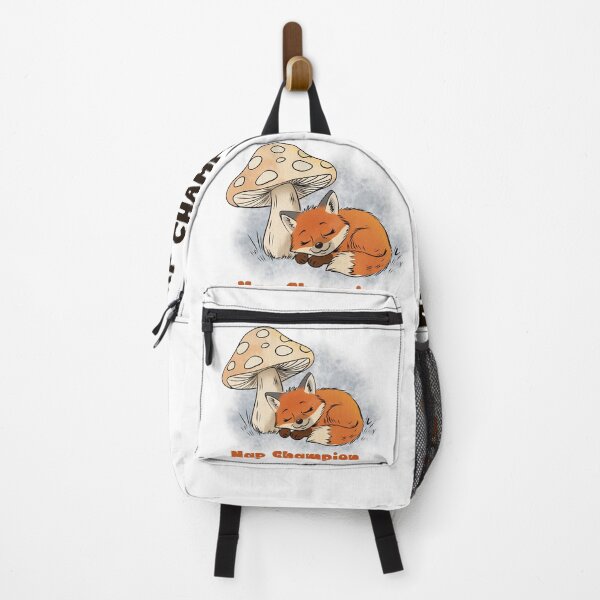 Item preview, Nap Champion Fox – Cute Sleeping Fox Mushroom Cottagecore Design designed and sold by SimoesArtistry.