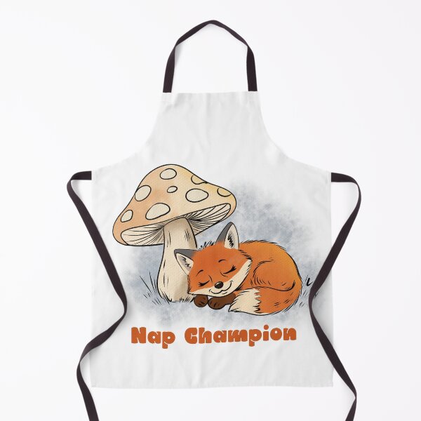 Item preview, Nap Champion Fox – Cute Sleeping Fox Mushroom Cottagecore Design designed and sold by SimoesArtistry.