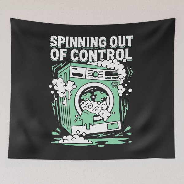 Item preview, Spinning Out Of Control Washing Machine designed and sold by KeremYurtseven.