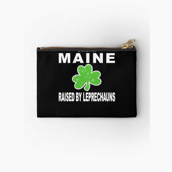 Item preview, Maine Shirt Raised By Leprechauns 3 Leaf Clover Hoodie designed and sold by shoppzee.