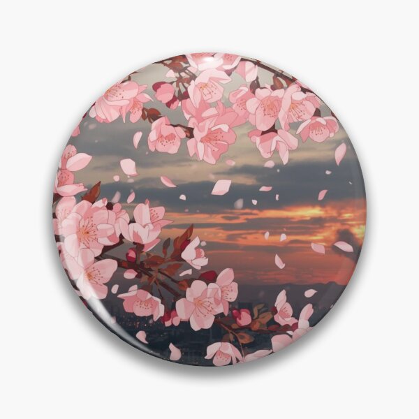 Item preview, When Cherry Blossoms Weep – War and Nature Contrast Art, Melancholic Sakura Print" designed and sold by Mintalize.