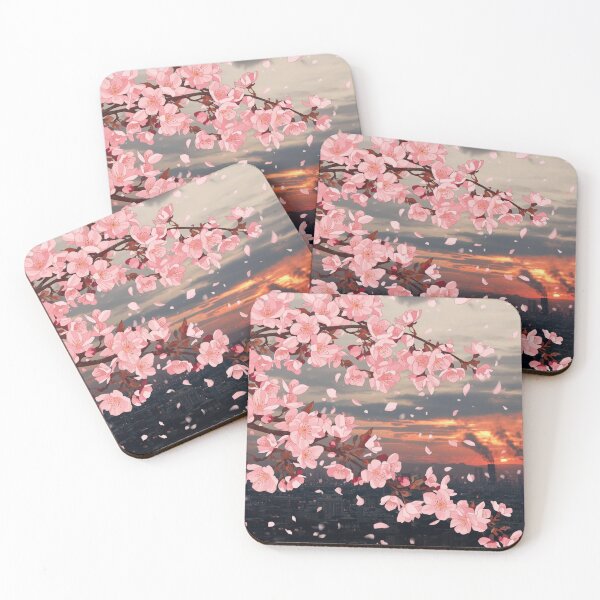 Item preview, When Cherry Blossoms Weep – War and Nature Contrast Art, Melancholic Sakura Print" designed and sold by Mintalize.