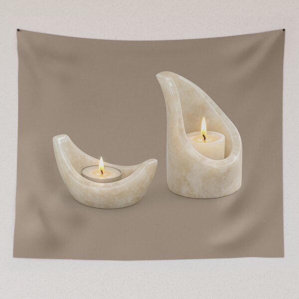 Item preview, African Kisii Stone Candle Holder – Curved Contemporary Design designed and sold by annenambiro.