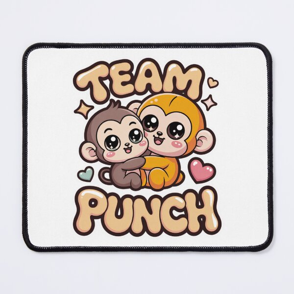 Item preview, Team Punch – Kawaii Brown & Orange Baby Monkey Best Friends Peach Sticker Graphic Tee | BFF Shirt designed and sold by DarylWelsh2024.